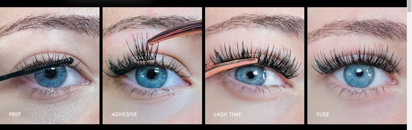 Step By Step False Lashes Application